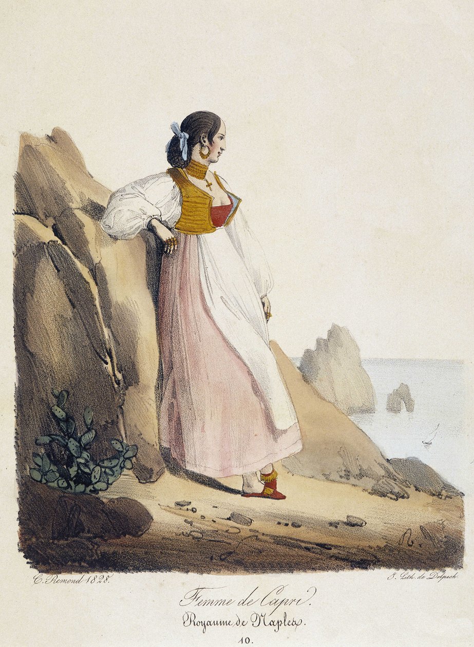 Kobieta z Capri - Królestwo Neapolu autorstwa French School