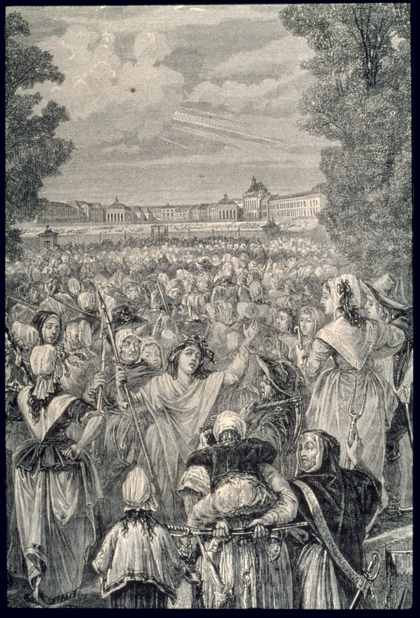 Marsz kobiet w Wersalu, 56 października 1789 autorstwa French School