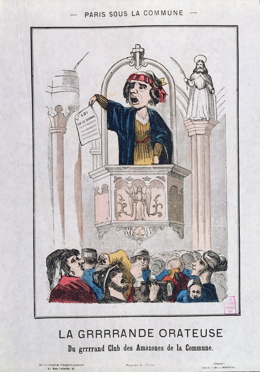 Klub Kobiet w okresie komuny, 1871 autorstwa French School