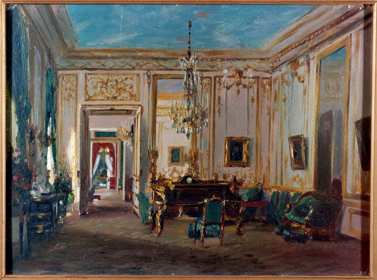 Gabinet pracy Impress Eugenie obraz Świętej Chmury z XIX wieku. Paryż, sztuka dekoracyjna autorstwa French School