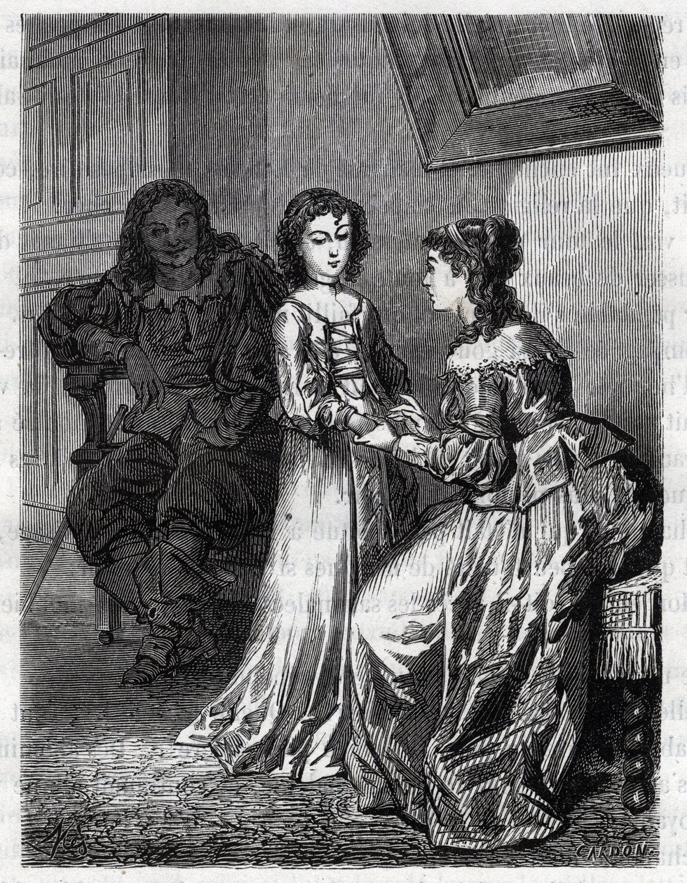 Twoja głowa jest winna, jeśli twoje serce nie jest winne, Madame de Lanclos powiedziała swojej córce Anne „”Ninnon”” z Enclos (lub Ninon de Lenclos lub Ninon de Lanclos autorstwa French School