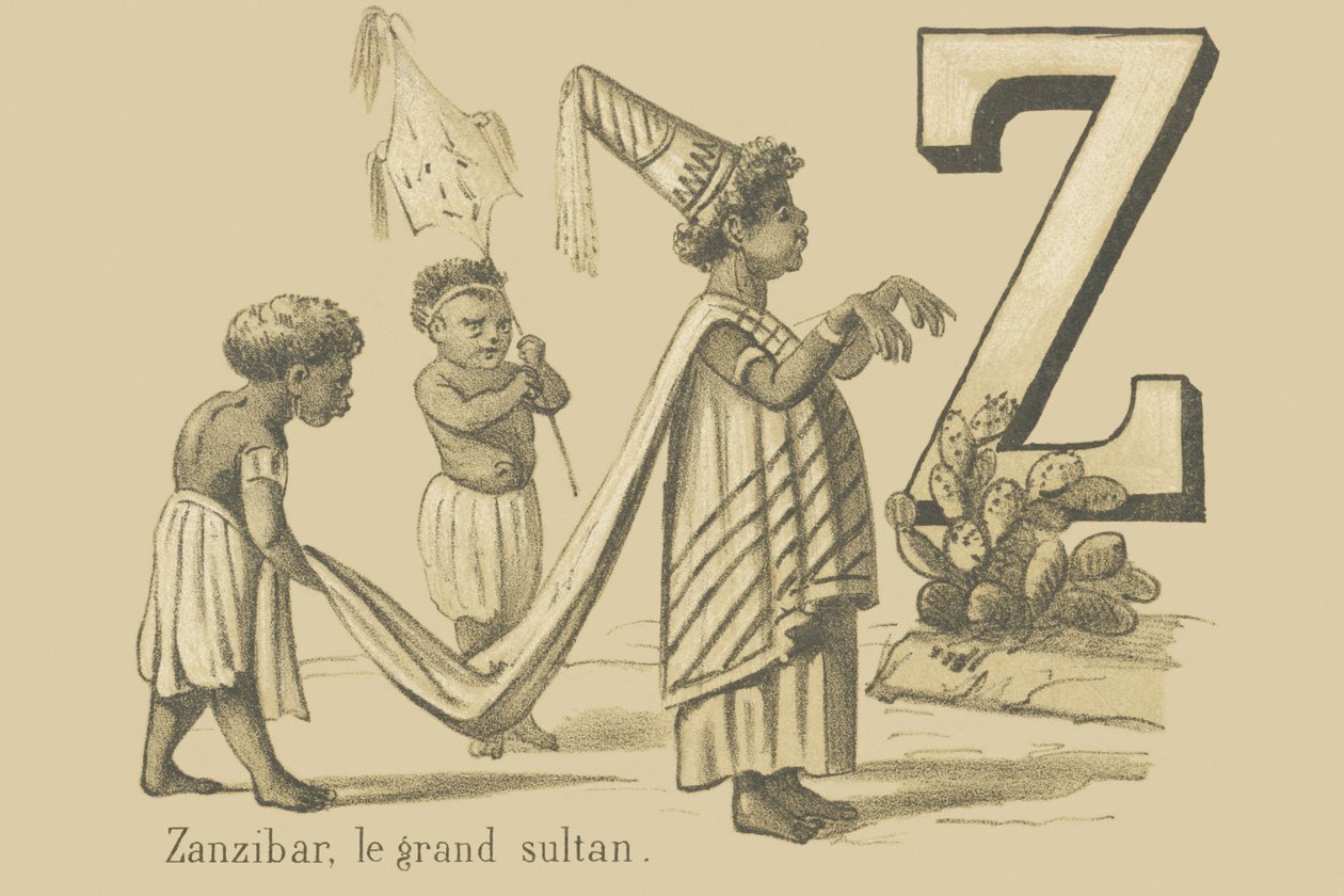 Z: Zanzibar, wielki sułtan autorstwa French School