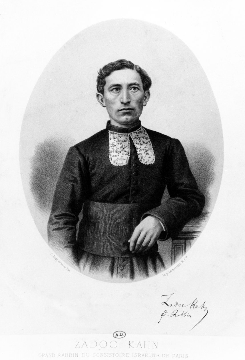 Zadoc Kahn, Naczelny Rabin Konsystorza Francji, ok. 1869 autorstwa French School