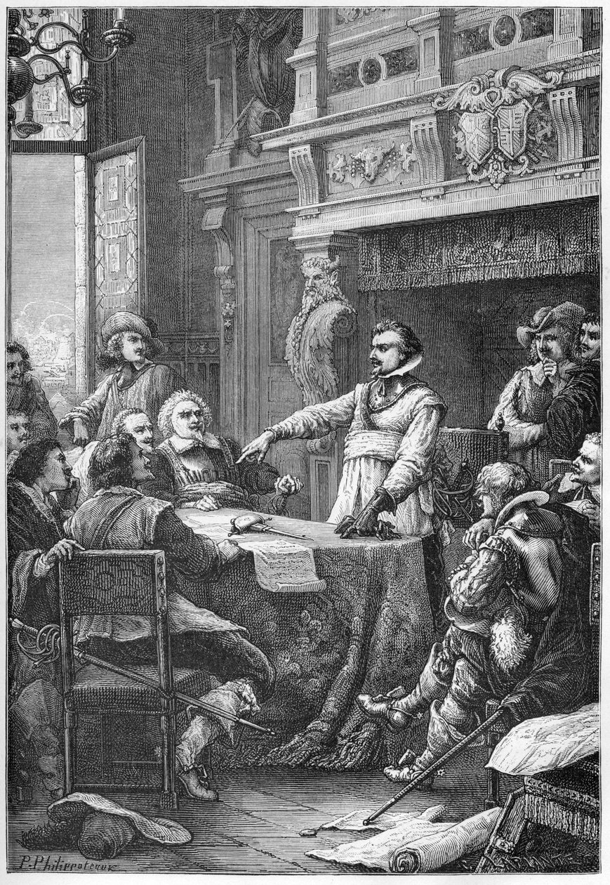Przysięga Jeana Guitona (1585-1654) udzielona Hotelowi de Ville 2 maja autorstwa French School