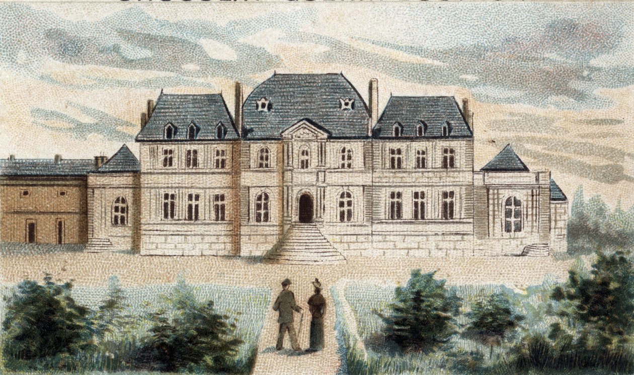 widok na Chateau de la Muette (Passy) autorstwa French School