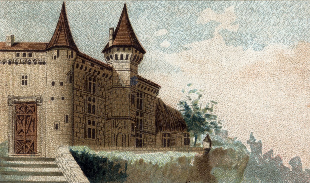 widok na Chateau de la Roche Lambert. autorstwa French School