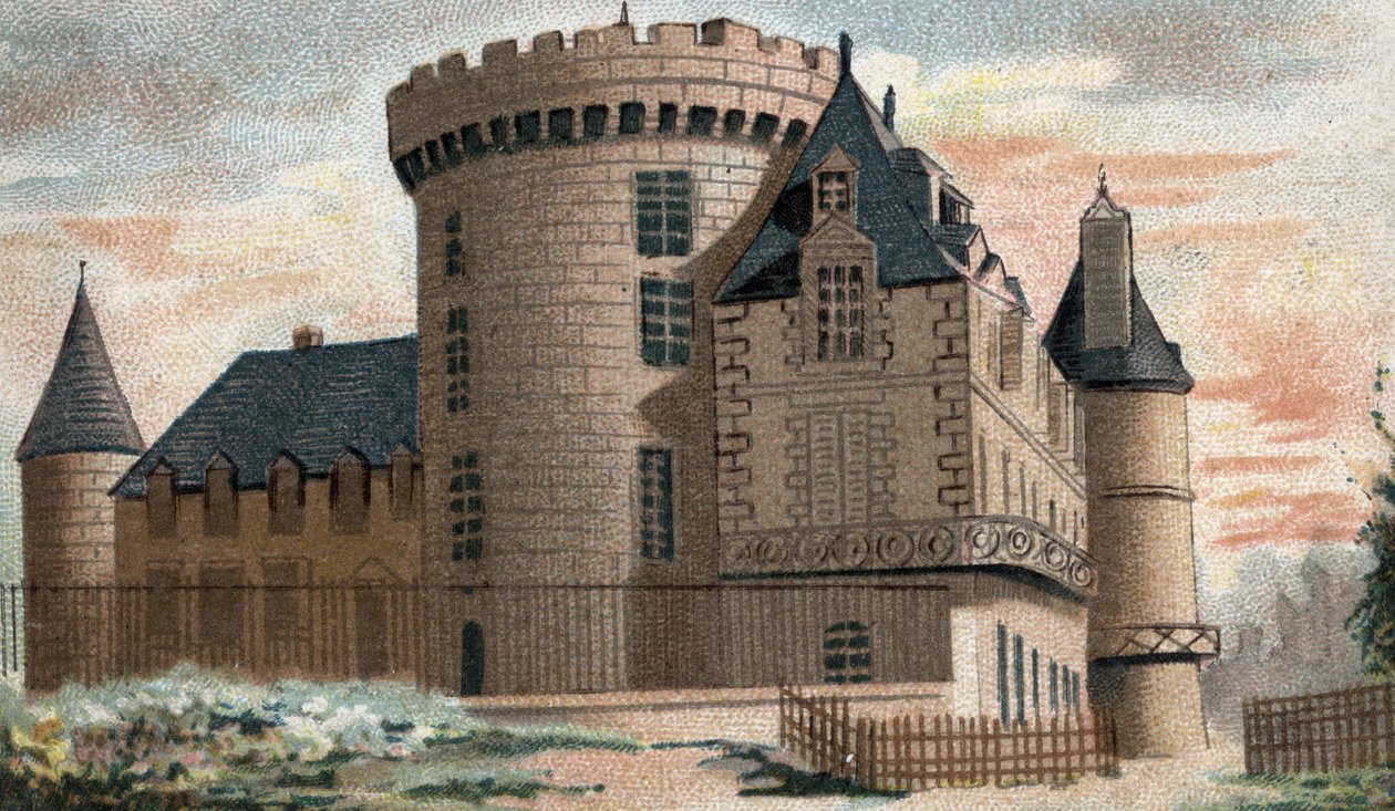 widok na zamek Rambouillet (Sekwana i Oise). autorstwa French School