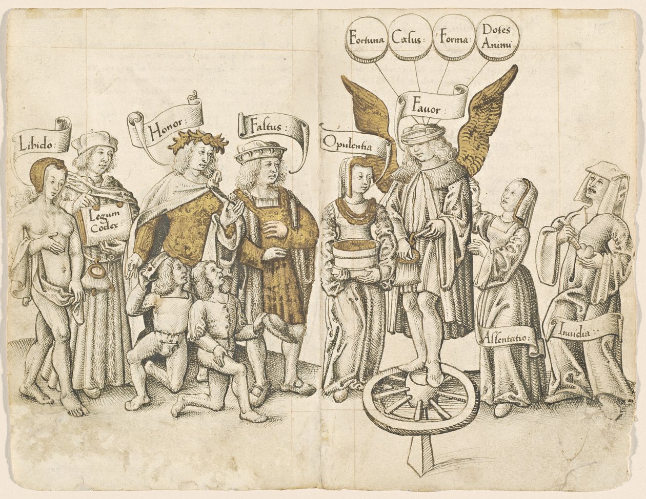 Dialog o łasce człowieka (recto) [fot. 15 odwróconych / 16 odwróconych] autorstwa French early 16th Century