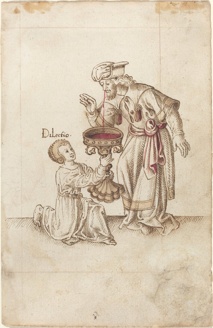 „Nie rób wody na ścinki z paznokci lub włosów” [fot. 30 odbytu] autorstwa French early 16th Century
