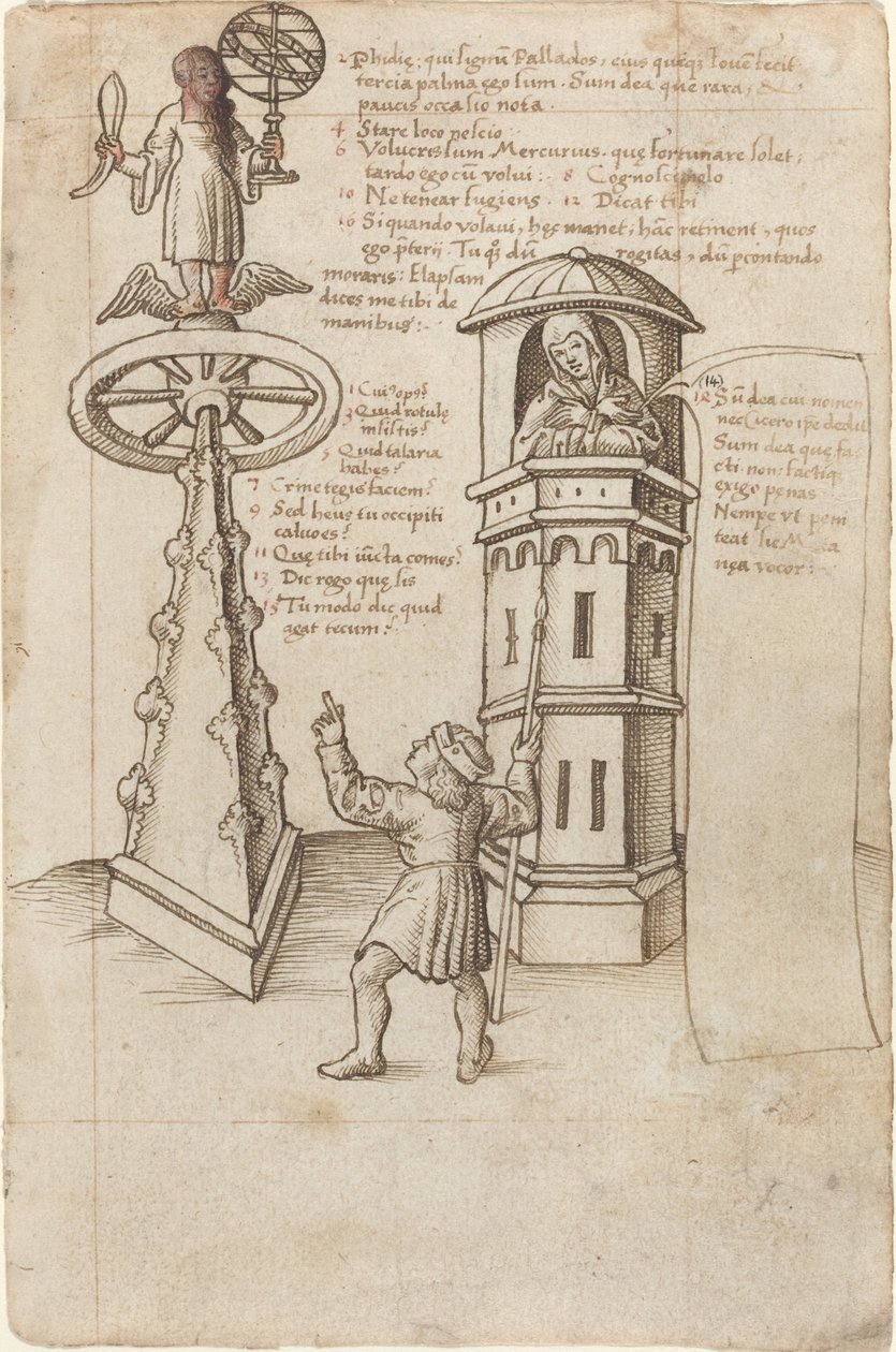 Statua Okazji, Przechodzień i Wyrzuty sumienia [fot. 8r] autorstwa French early 16th Century