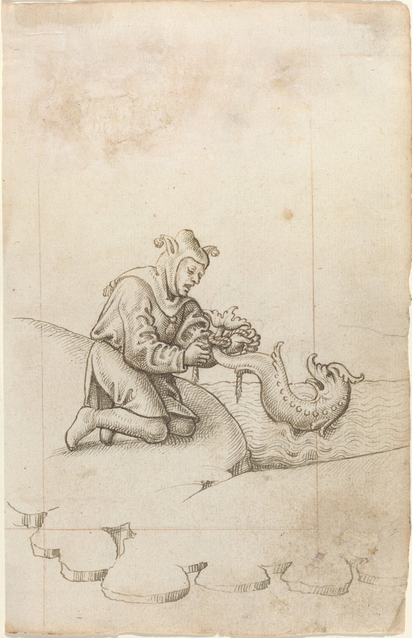 „Wiążysz delfina za ogon” [fot. 17 odbytu] autorstwa French early 16th Century