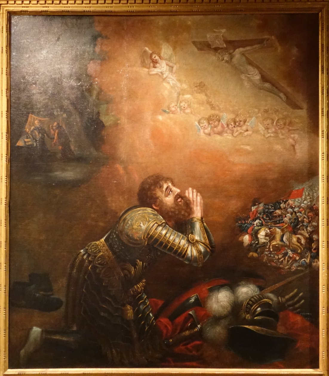 Wizja D. Afonso Henriquesa w bitwie pod Ourique autorstwa Friar Manuel dos Reis