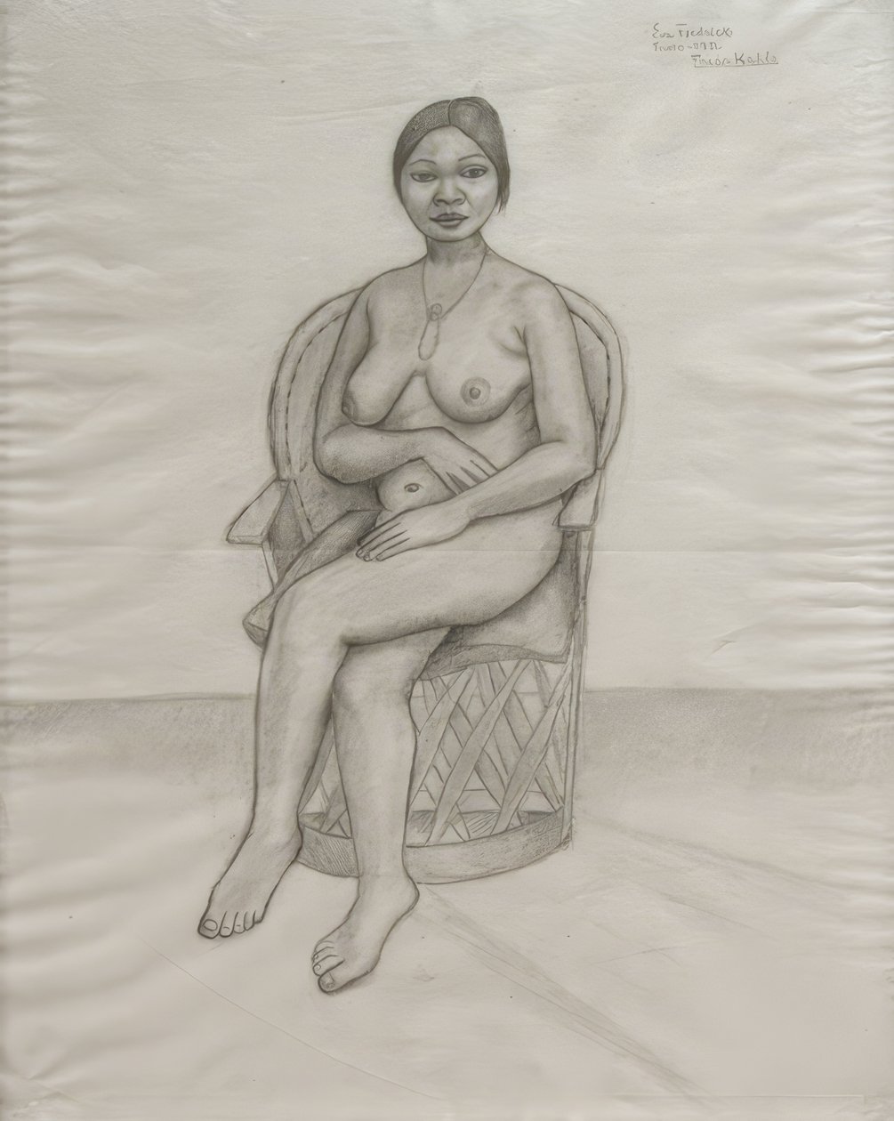 Eva Frederick nago autorstwa Frida Kahlo
