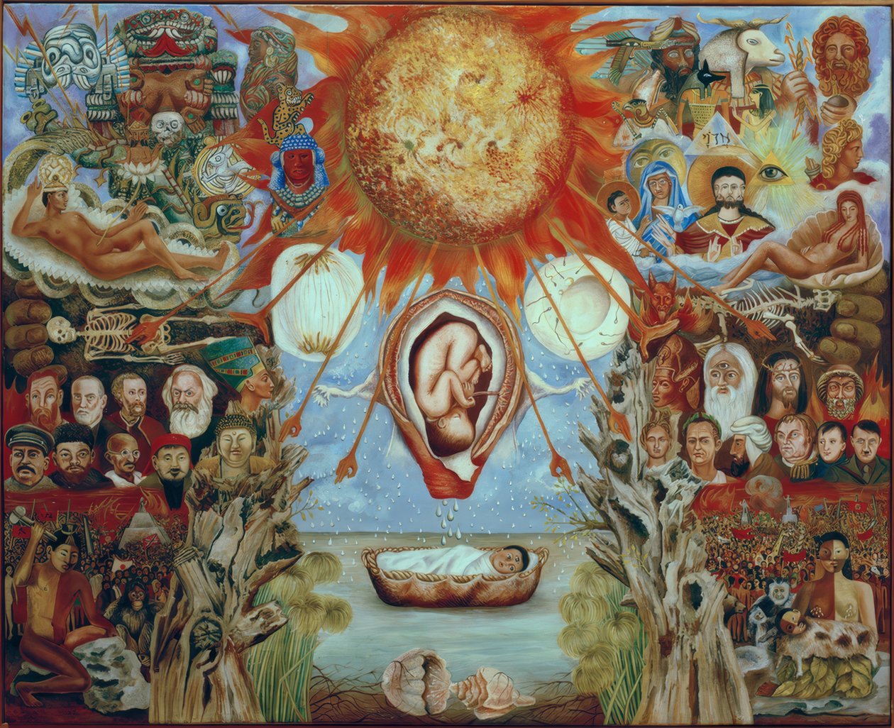 Mojżesz lub rdzeń stworzenia autorstwa Frida Kahlo