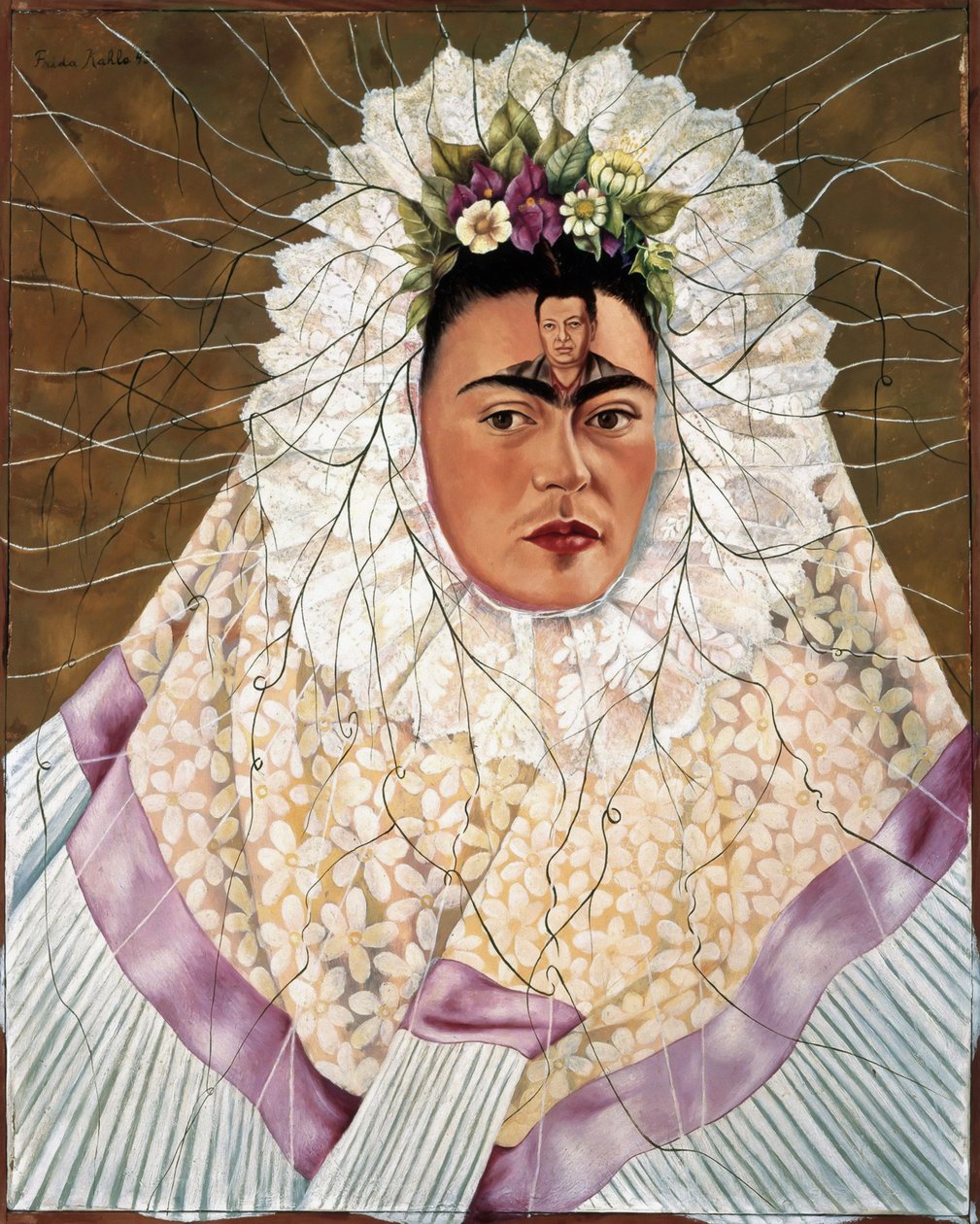 Autoportret jako Tehuana lub Diego w mojej głowie autorstwa Frida Kahlo
