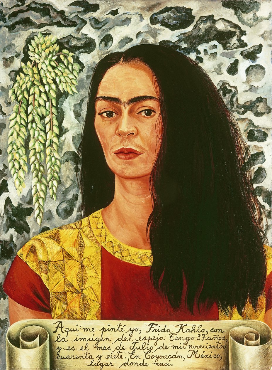 Autoportret z rozpuszczonymi włosami; Autorretrato con Pelo Suelto autorstwa Frida Kahlo