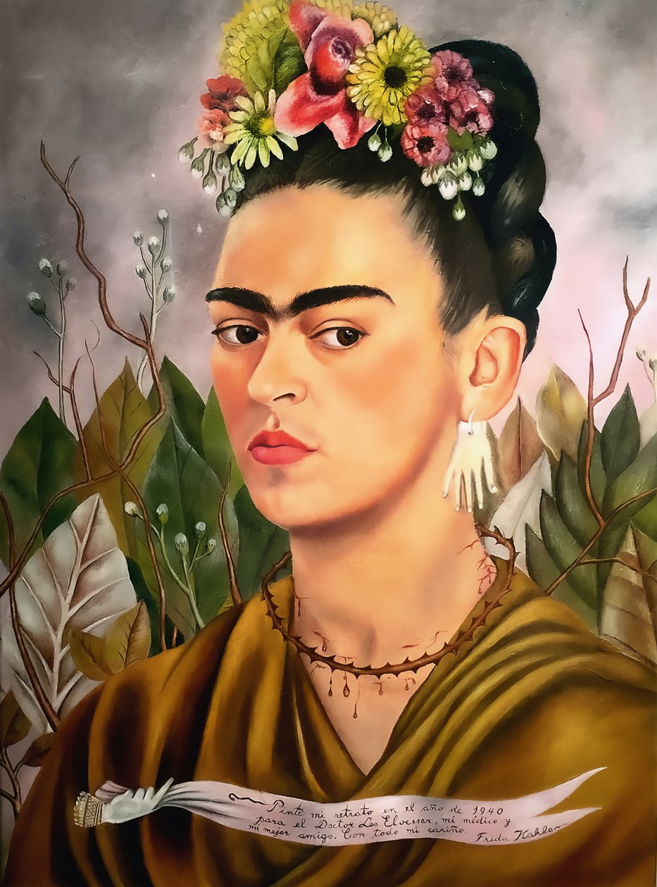 Autoportret, dedykowany doktorowi Eloesserowi autorstwa Frida Kahlo