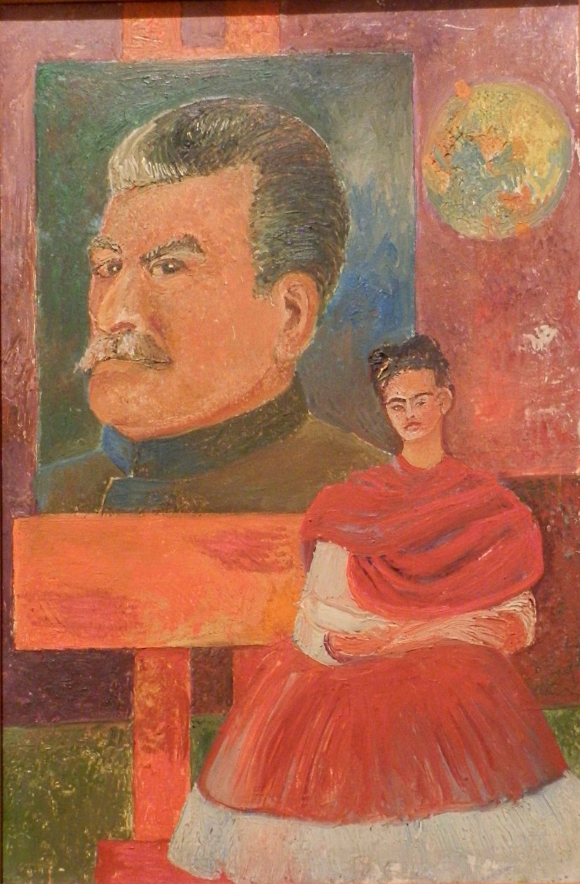 Autoportret ze Stalinem autorstwa Frida Kahlo