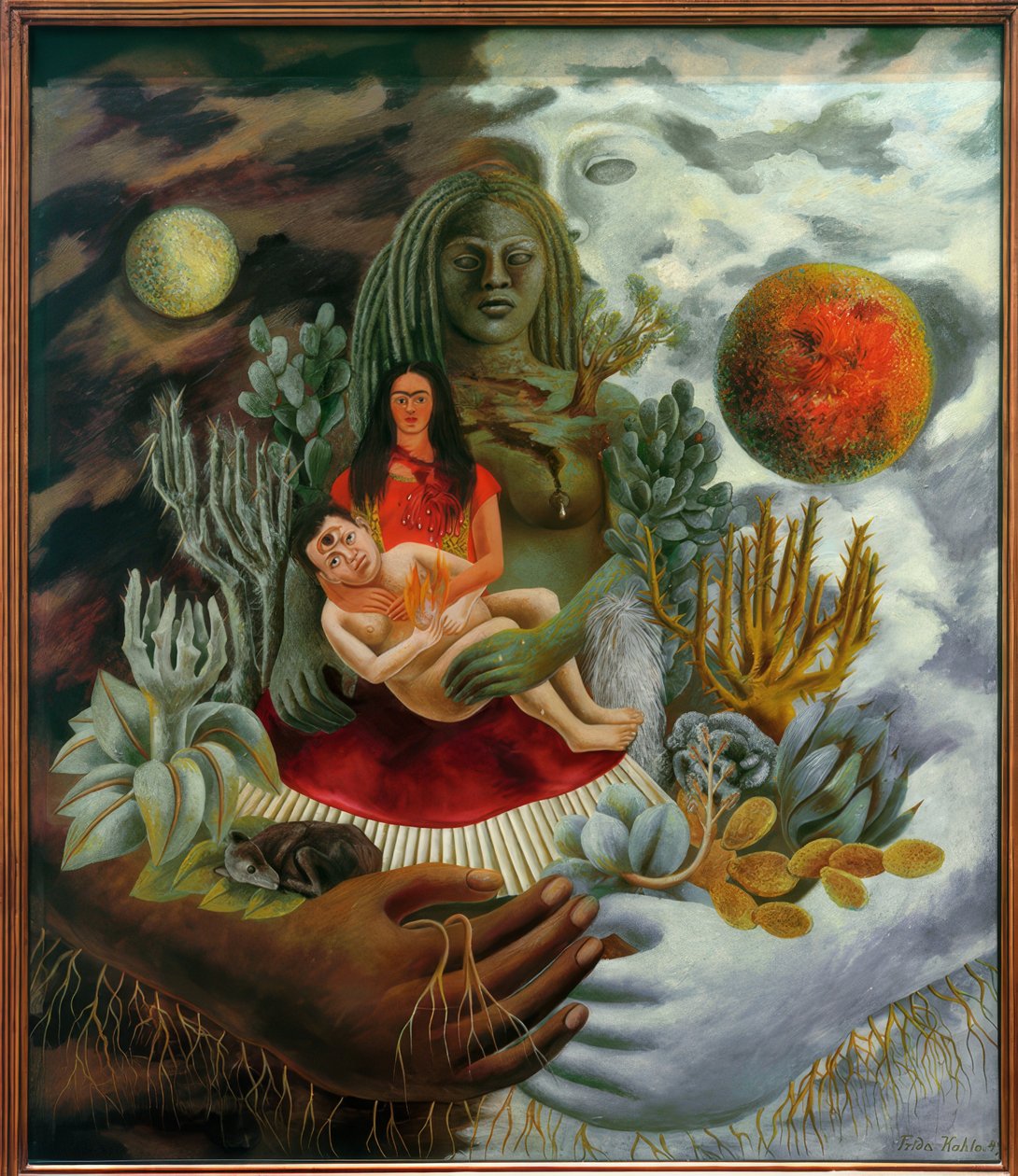 Miłosny uścisk wszechświata autorstwa Frida Kahlo