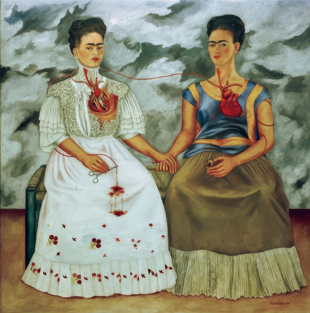 Dwie Fridy autorstwa Frida Kahlo