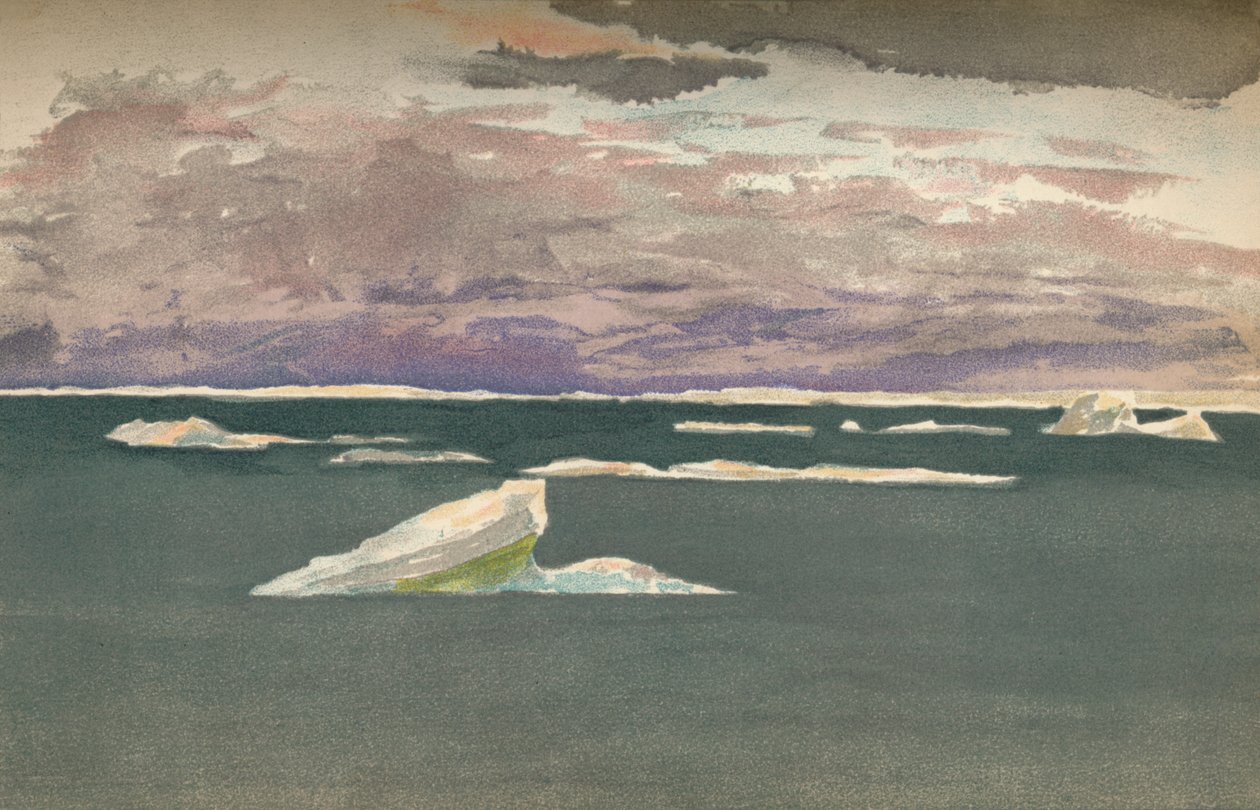 Off the Edge of the Ice - Nadciągająca burza, 14 września 1893, 1897 autorstwa Fridtjof Nansen