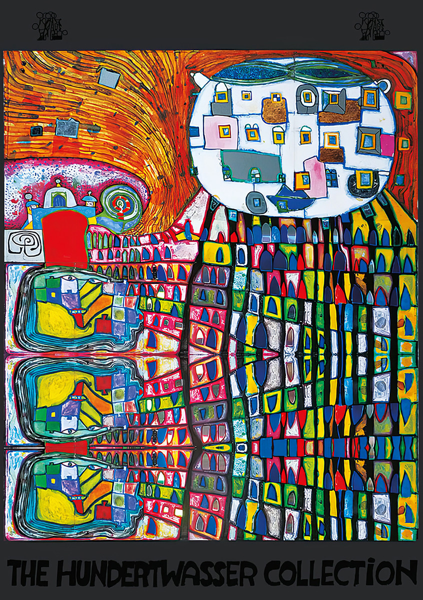kot domowy autorstwa Friedensreich Hundertwasser