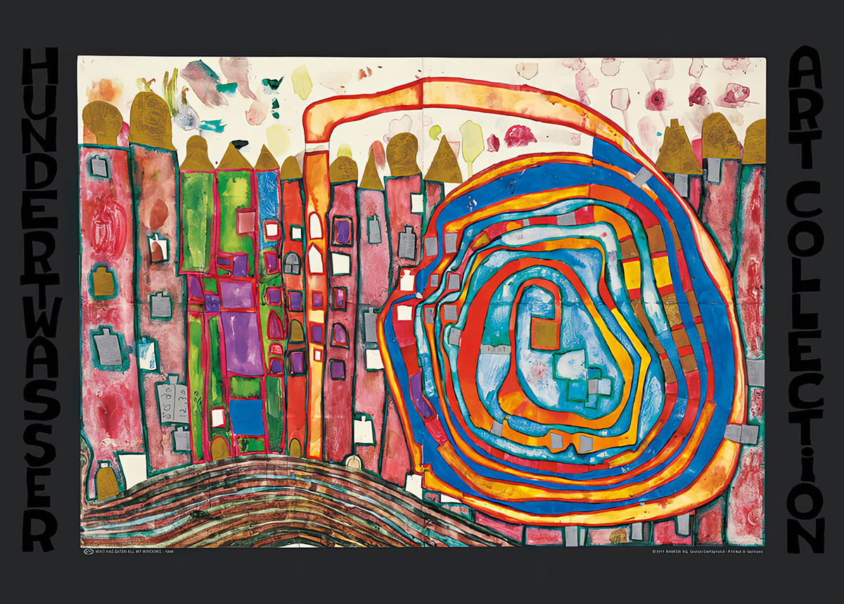 Kto zjadł wszystkie moje okna autorstwa Friedensreich Hundertwasser