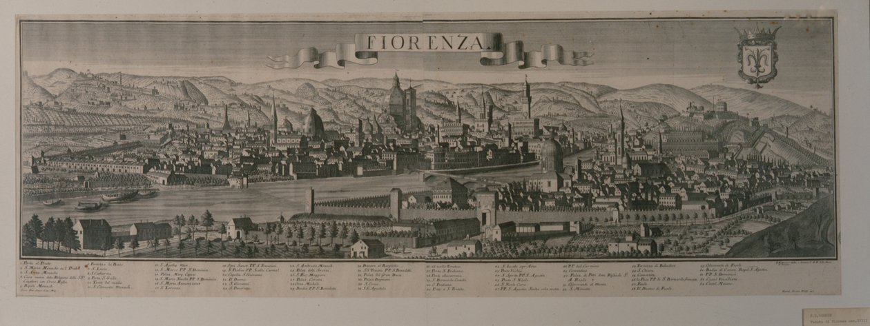 Widok na Florencję autorstwa Friedrich Bernhard Werner