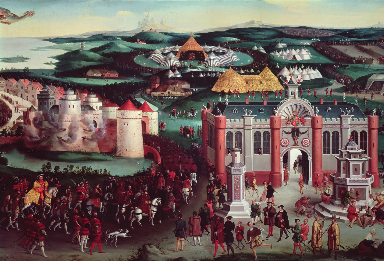 Pole Złotego Płótna, 7 czerwca 1520 (detal centralny) autorstwa Friedrich Bouterwek