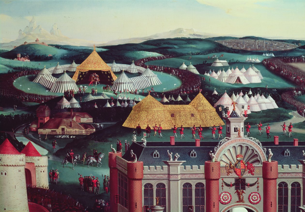 Pole Złotego Płótna, 7 czerwca 1520 (centrum namiotów) autorstwa Friedrich Bouterwek