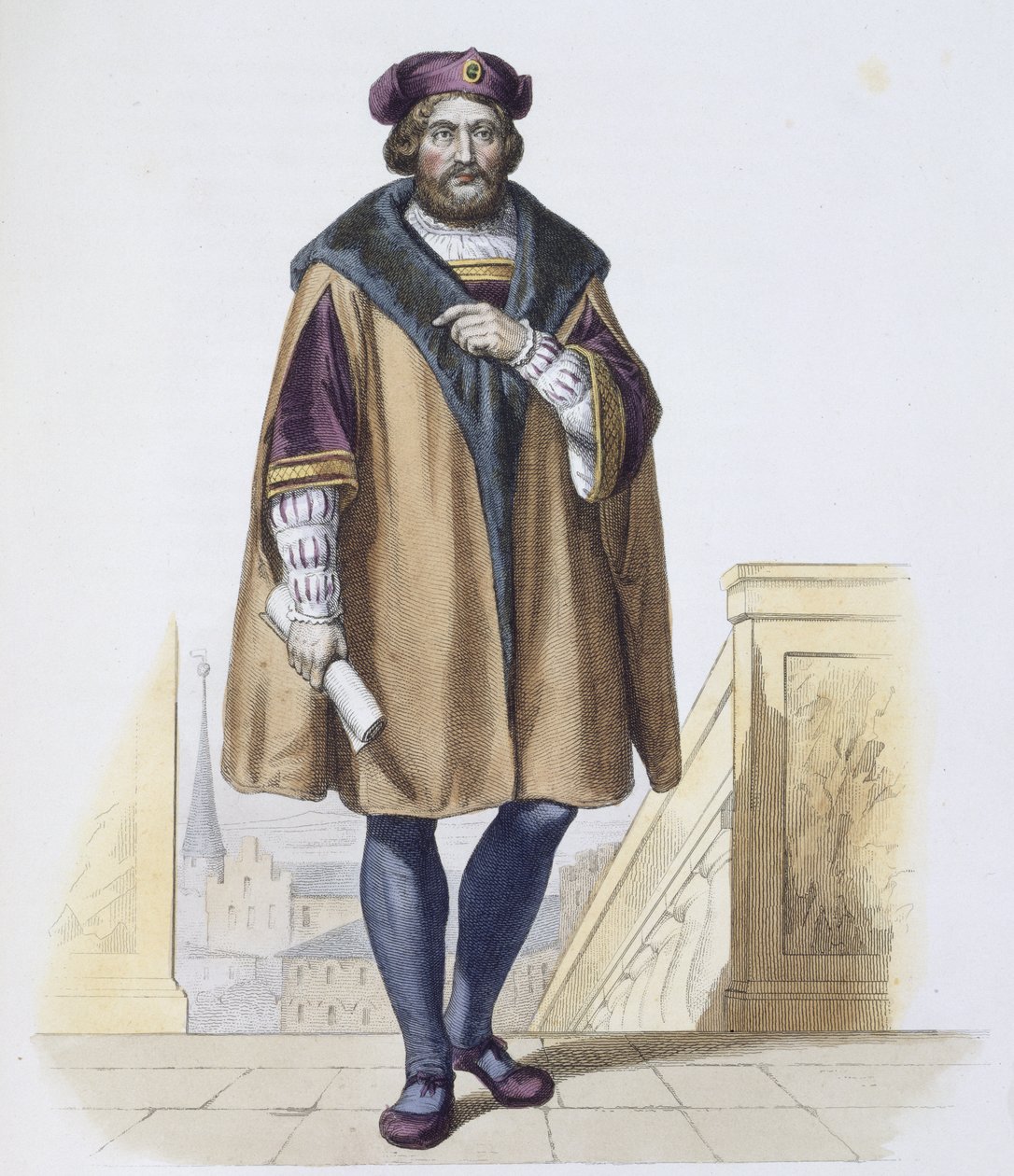 Pierre de Ronsard (1524-85) grawerowane przez Delaistre autorstwa Friedrich Bouterwek