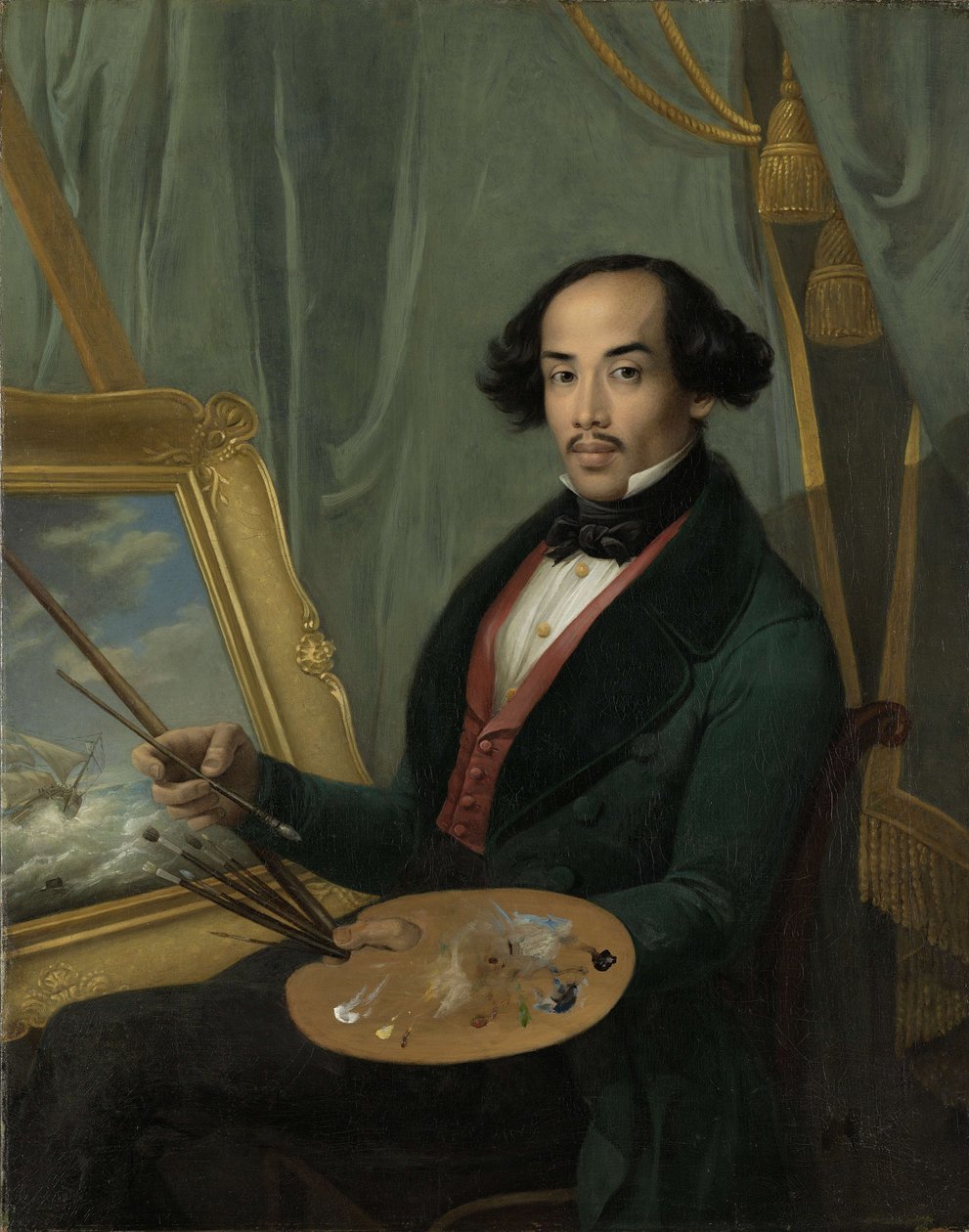 Portret Radena Saleha (1811-1880) autorstwa Friedrich Carl Albert Schreuel