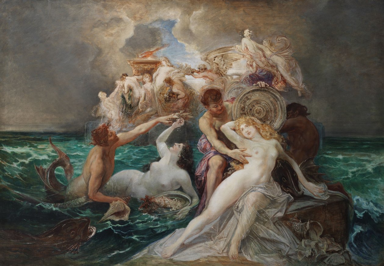 Posejdon i Nereidy autorstwa Friedrich Ernst Wolfrom