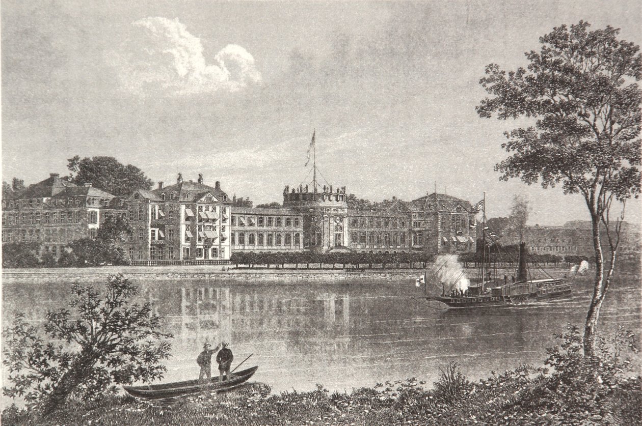 Zamek Biebrich autorstwa Pierre Joseph Redouté