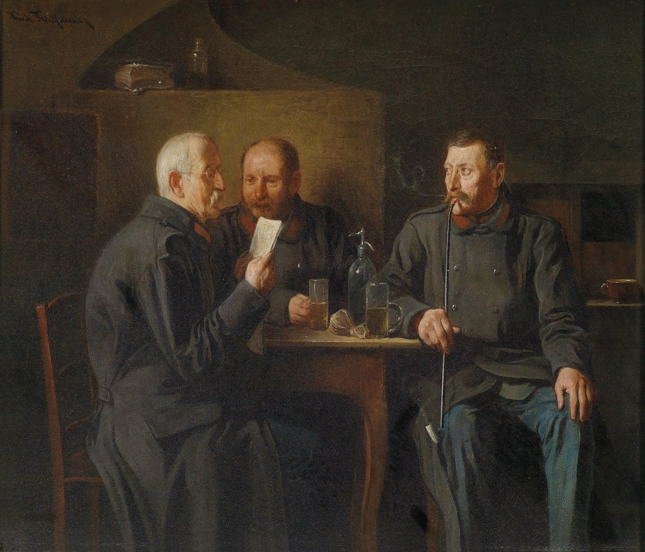 Rozmowa z weteranami autorstwa Friedrich Friedlander