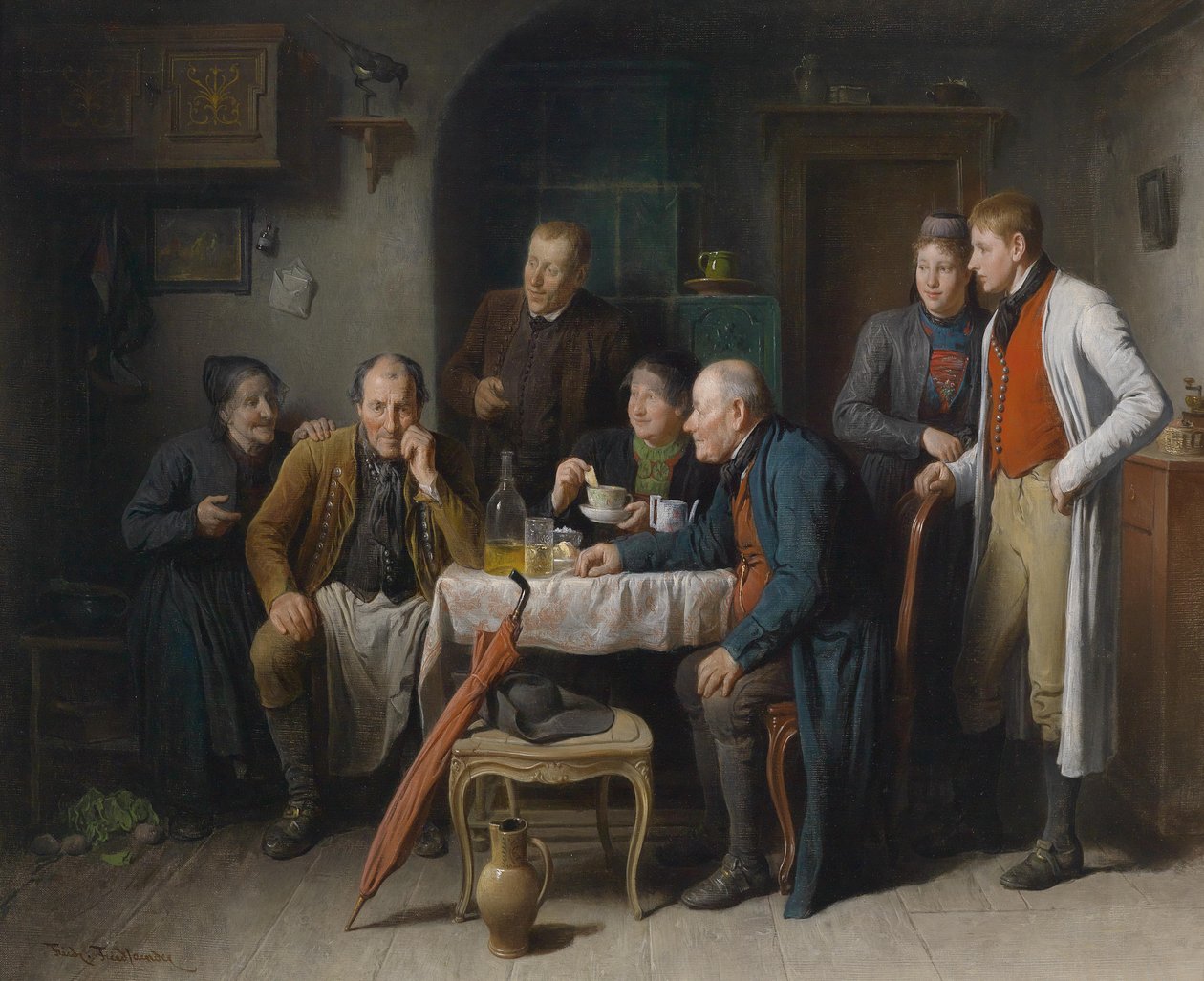 Zaloty autorstwa Friedrich Friedlander