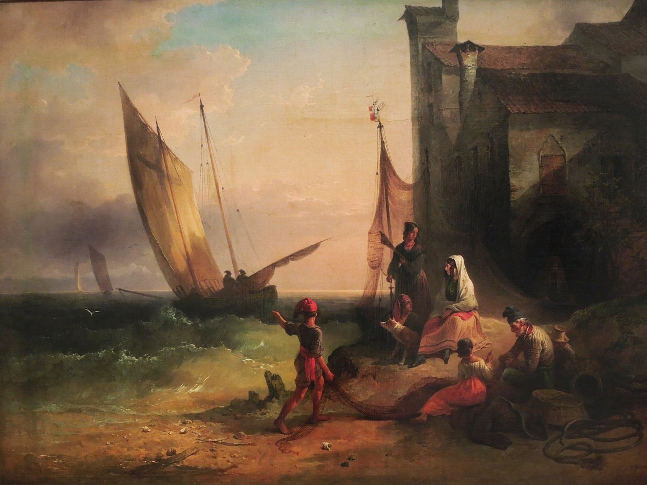 Rodzina rybaków z Chioggii autorstwa Friedrich Gauermann