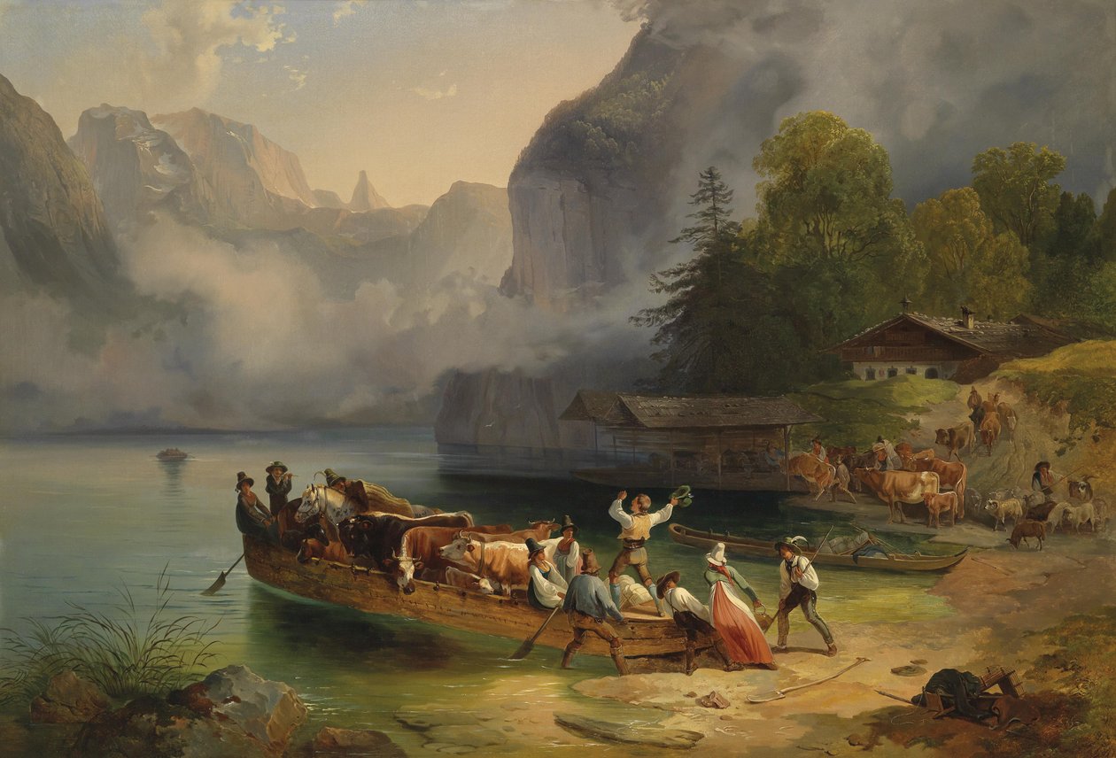 Königssee autorstwa Friedrich Gauermann