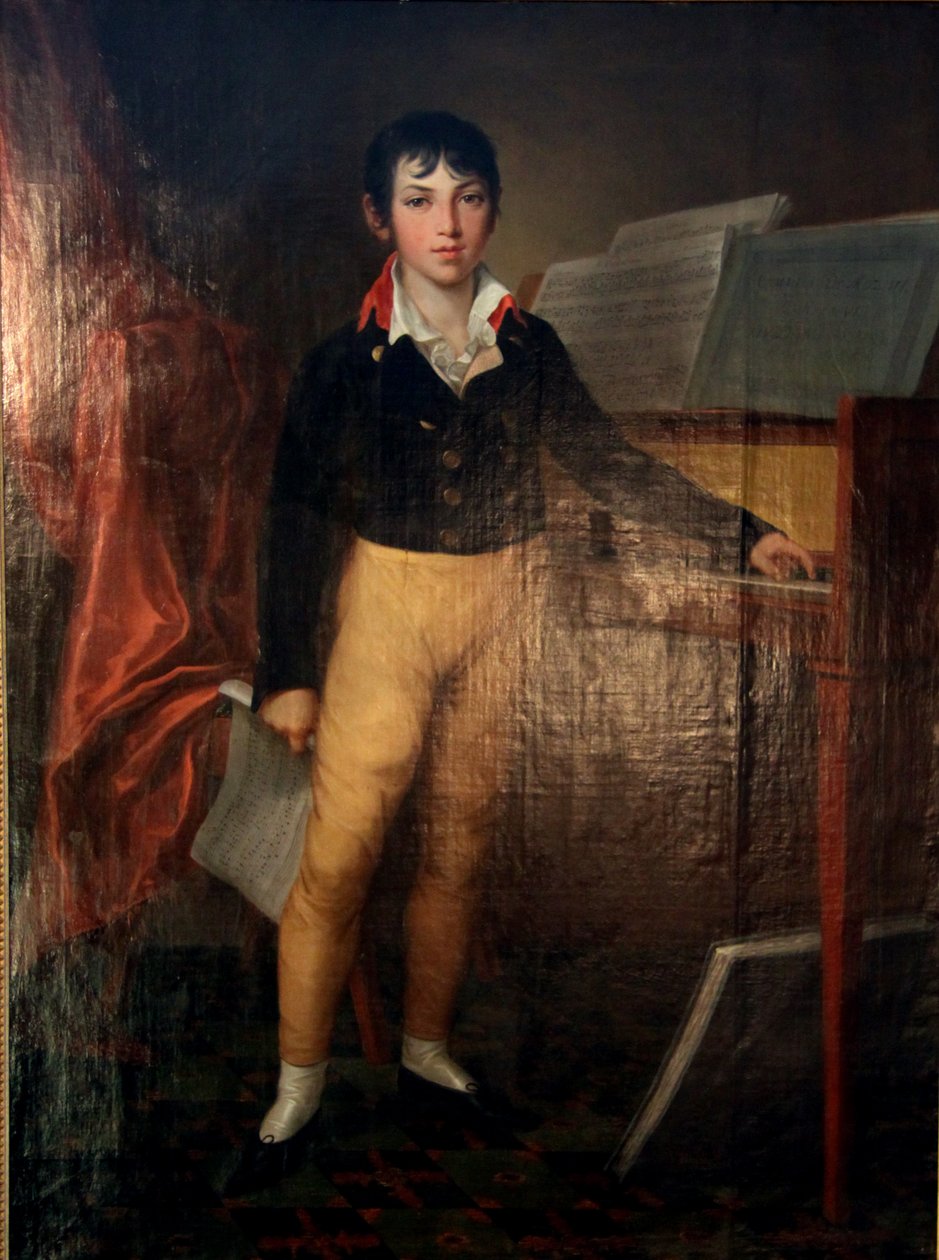 Portret Giacomo Meyerbeera jako dziecka w MIM w Berlinie autorstwa Friedrich Georg Weitsch
