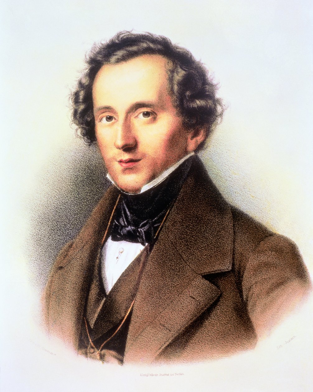 Portret Feliksa Mendelssohna (1809-47) autorstwa Friedrich Jentzen