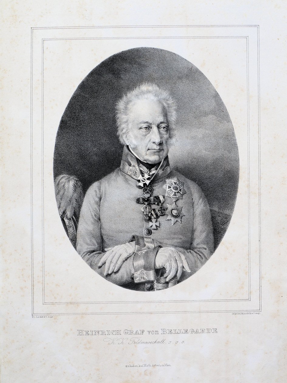 Heinrich hrabia von Bellegarde (1757-1845) autorstwa Friedrich Lieder