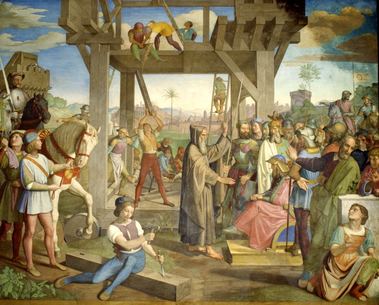 Przygotowania do szturmu na Jerozolimę autorstwa Friedrich Overbeck