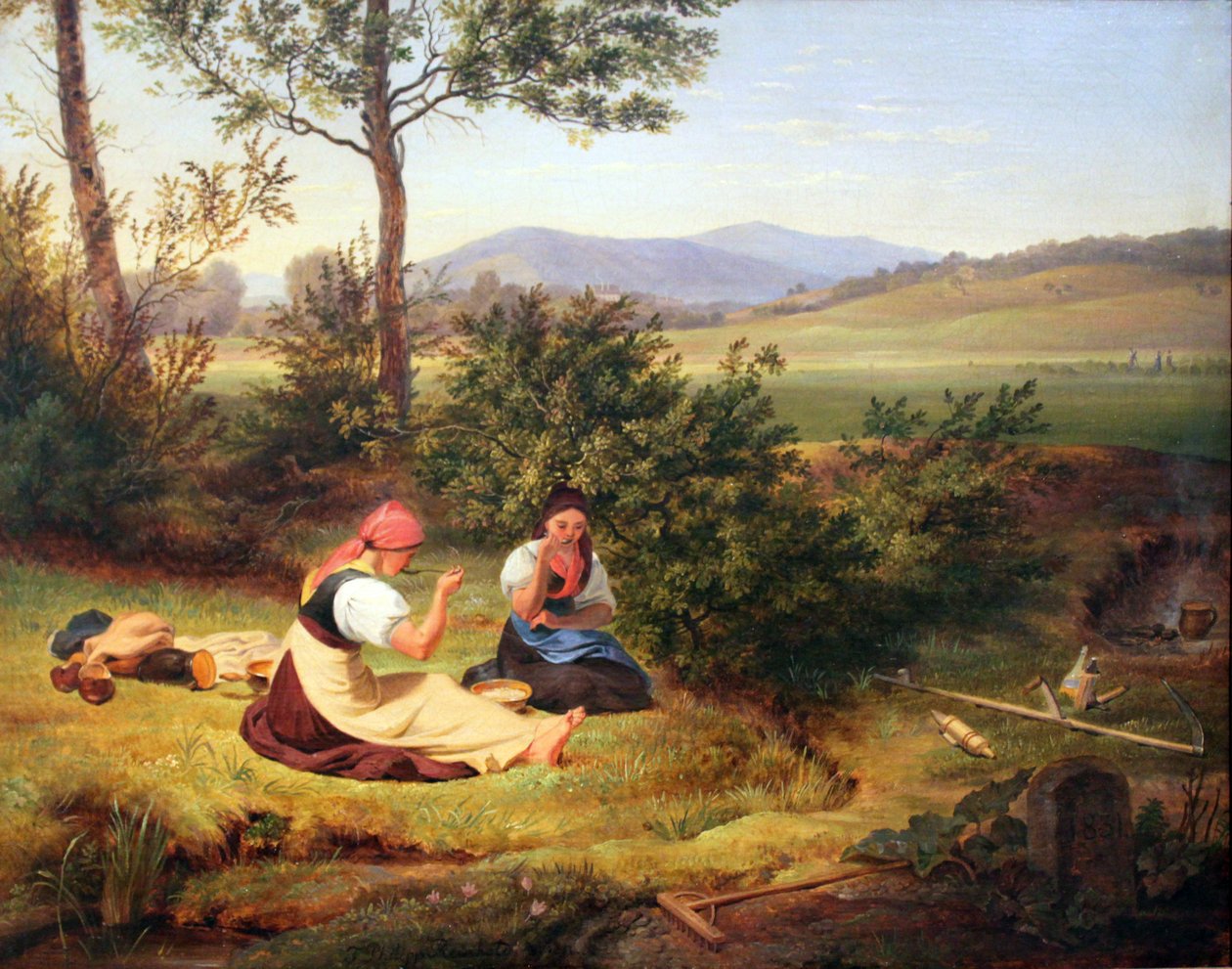 Przerwa na lunch (krajobraz Salzburga) autorstwa Friedrich Philipp Reinhold
