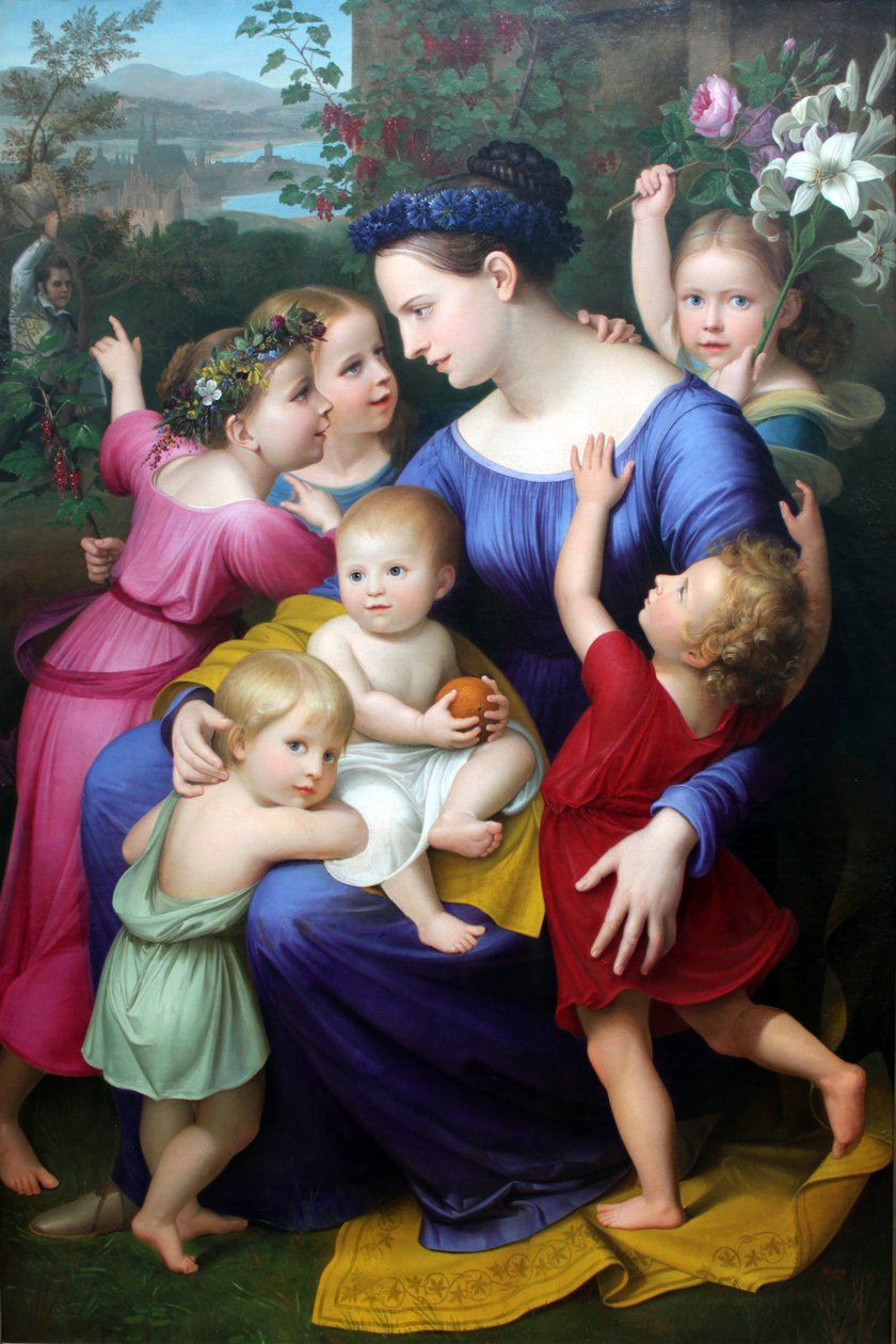 Rodzina artysty autorstwa Friedrich Wilhelm Herbig
