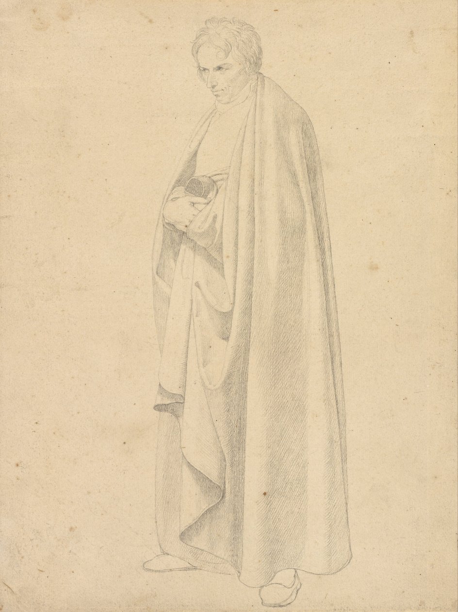 Joseph Wintergerst w długim płaszczu autorstwa Friedrich Wilhelm von Schadow