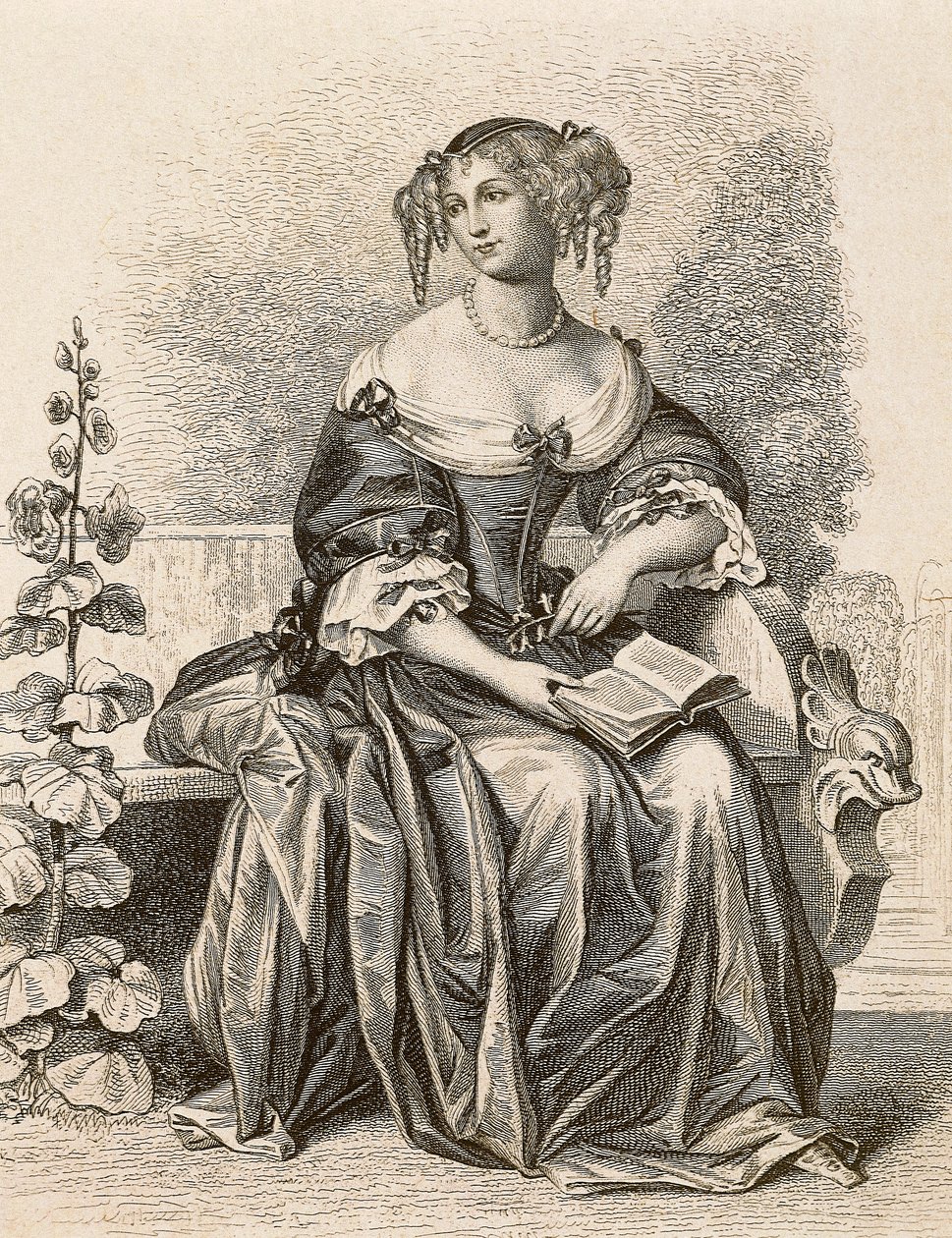 Portret Madame de Sevigne autorstwa Friedrich (after) Bouterwek