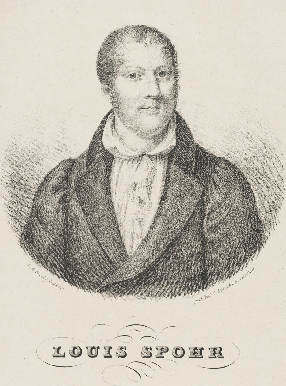 Portret Louisa Spohra 1784-1859, c. 1830-1840. autorstwa Friedrich August Fricke