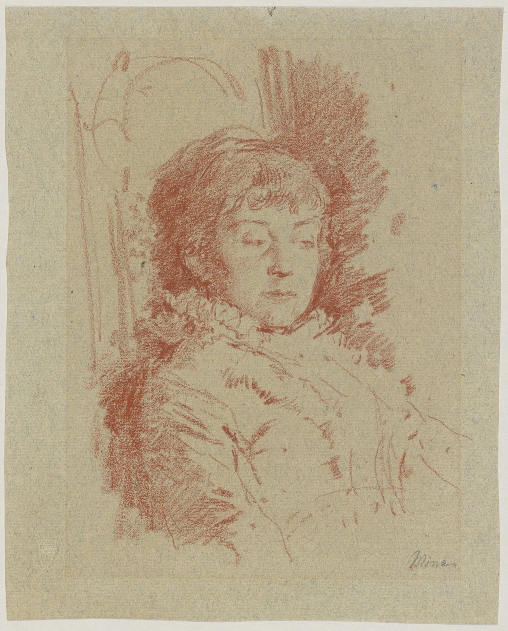 Portret Miny Kaulbach autorstwa Friedrich August von Kaulbach