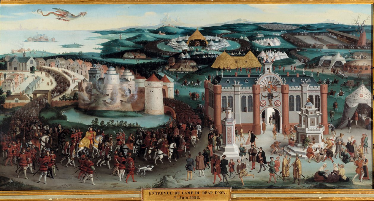 Wywiad z Franciszkiem I i Henrykiem VIII w obozie du cloth d