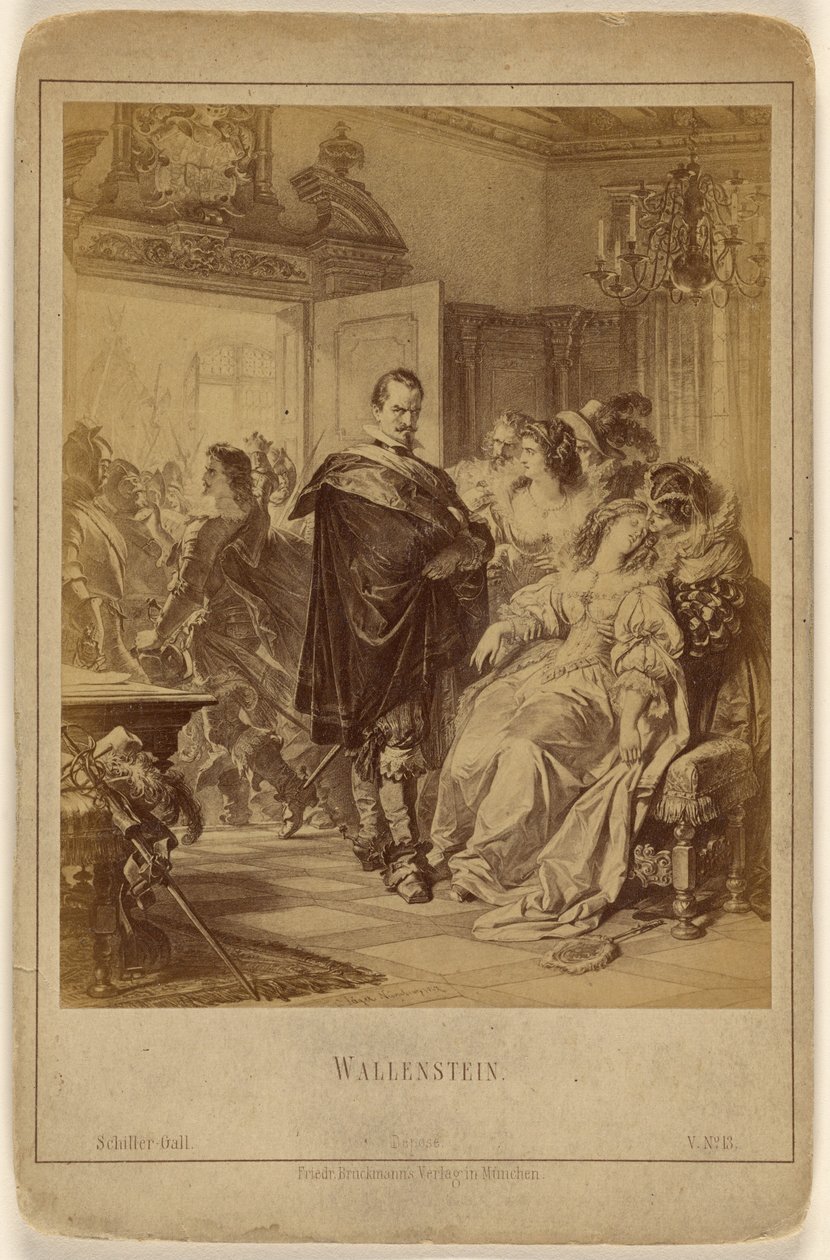 Wallenstein [obraz namalowany przez C. Jaegera, Norymberga, 1867]. autorstwa Friedrich Bruckmann